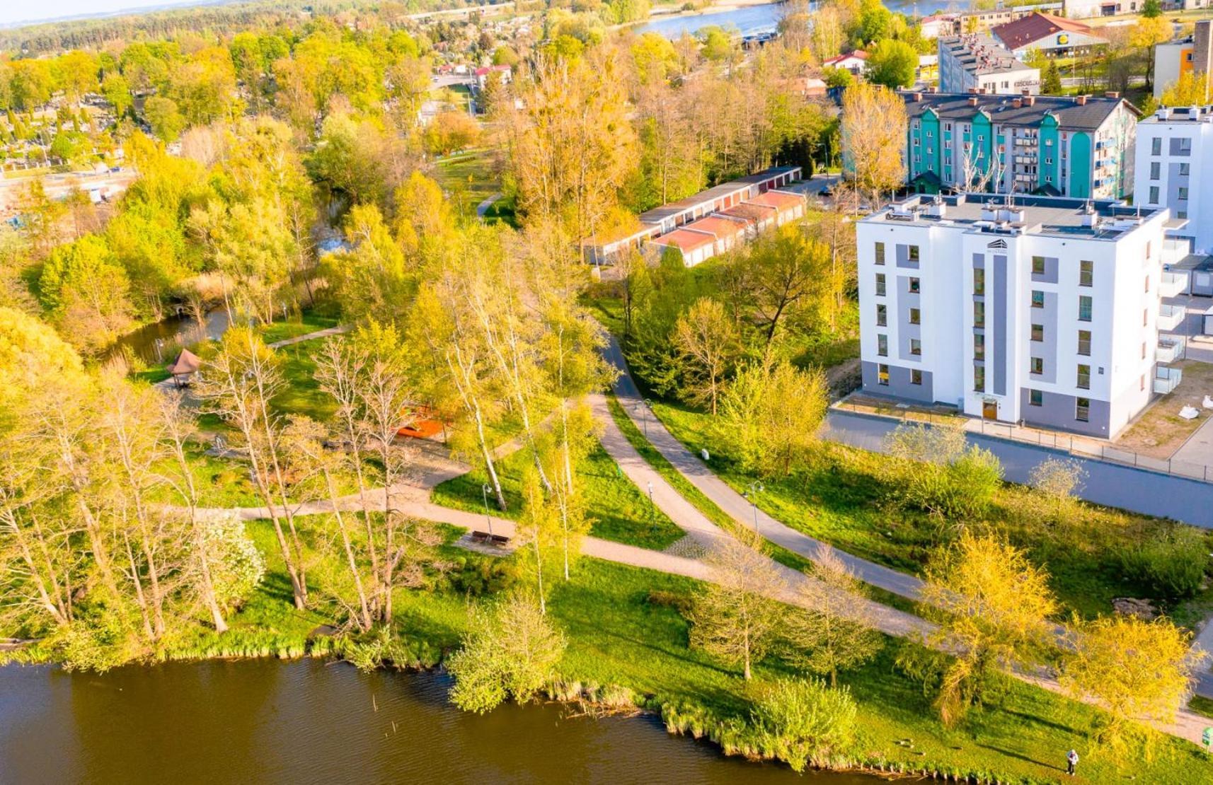Belle View - 3Pok, Nawet 5 Lozek, Piekny Widok Na Rzeke, Tv55" Z Netflix I Max, Parking, Winda Daire Iława Dış mekan fotoğraf